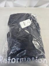 Reformation Sera Silk Skirt Size 2 Black