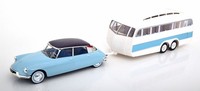 Norev 181760 CitroëN Ds 19 1959 + Henon Wohnwagen 1:18 Modellauto Caravan
