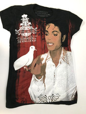 Michael Jackson Holding dove Graphic Limited Edition Mens Black Tee Shirt