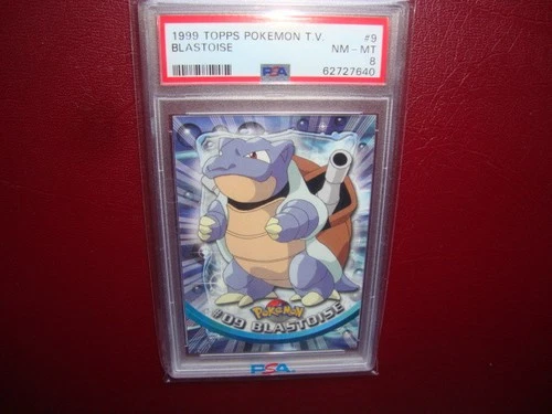 1999 BLASTOISE Topps Pokemon Series 1 Blue logo 1st print Psa 8 Nm/mint