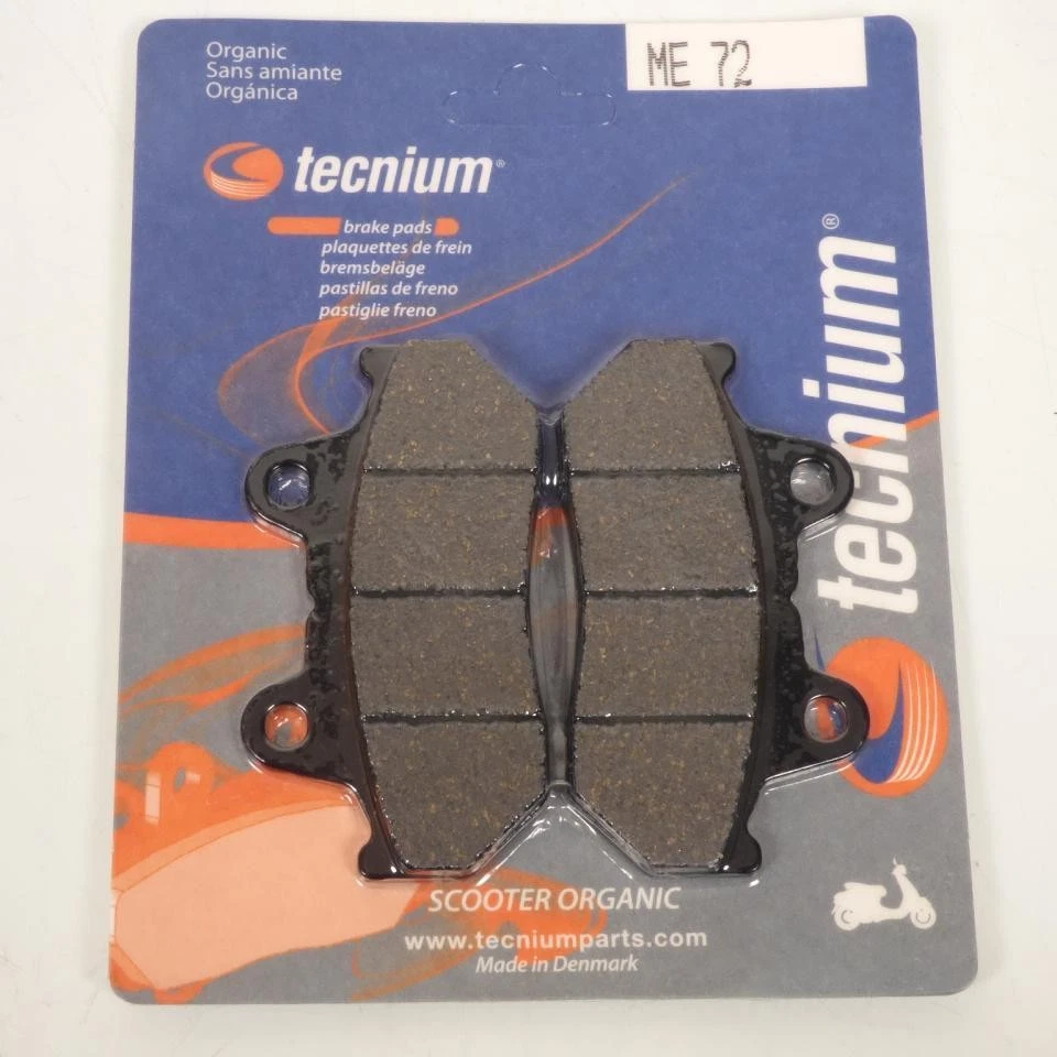 Plaquette de frein Tecnium pour Moto Honda 1100 Gl D Gold Wing 1982 à 1983 AVG / - Photo 1/2