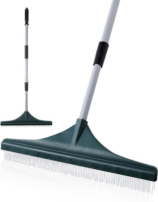 Artificial Turf Rake Grass Brush Broom Carpet Lawn Leaf Rake Cleaner Broom Teles
