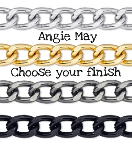 25 FEET! Non-Tarnish Aluminum 11x7mm Jewelry Large Curb Chain - Picture 6 of 6