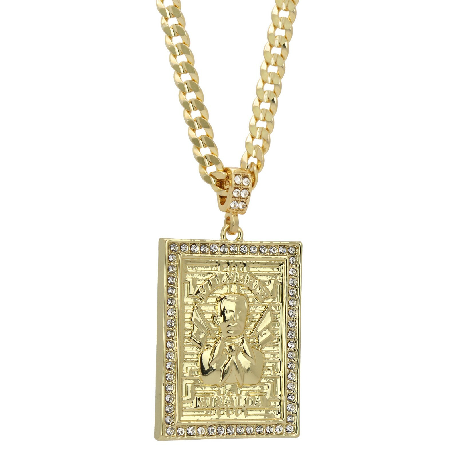 Mens 14k Gold Plated Cz MALVERDE 