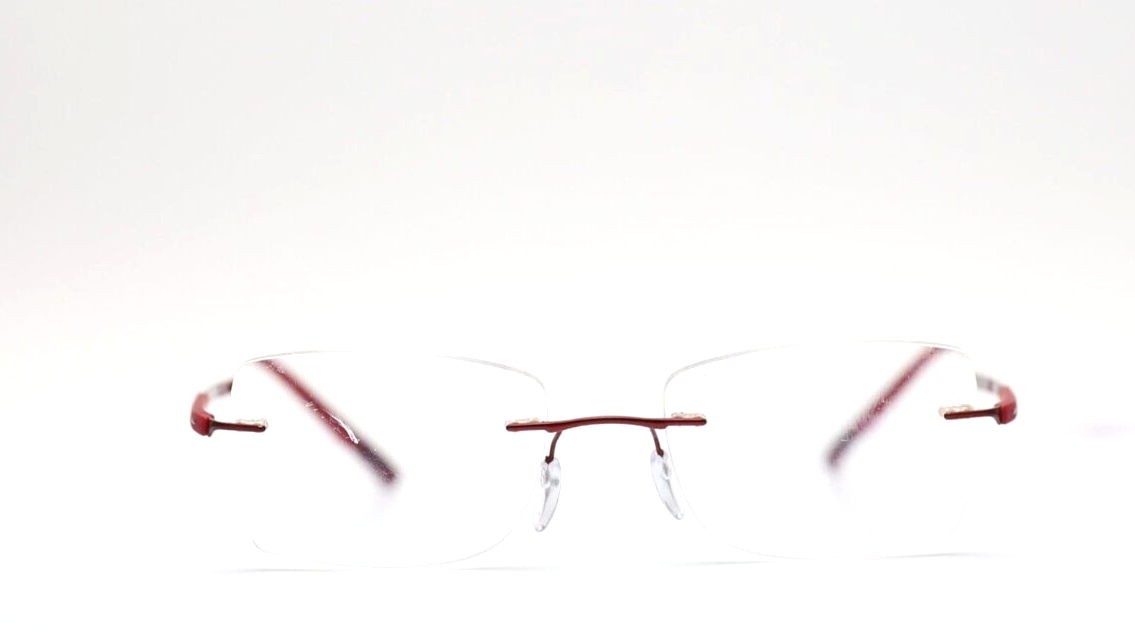 Silhouette Titan 5416 40 6057 Red Rectangle Womens Eyeglasses