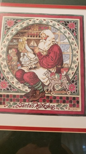 Santa's Workshop In A Beautiful Frame By Marilyn Gandre' Christmas - Picture 4 of 8