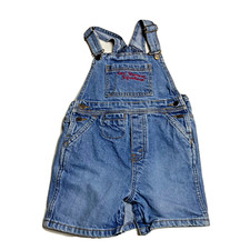 Levis Strauss  Co Denim Boys Cotton Overalls 24 Months 24M Embroidered Logo