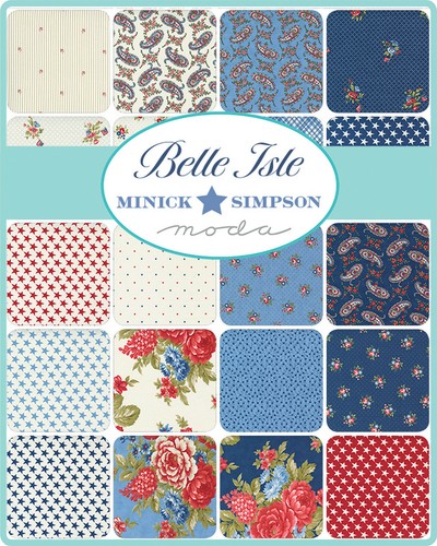Belle Isle Moda Fat Eighths Bundle 100% Cotton 9"x22" Precut Fabric - Picture 2 of 2