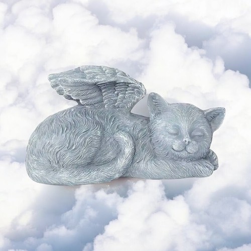 Pet Memorial Resin Winged Dog or Winged Cat Memorial Statue for your Lost Pet. - Picture 23 of 24