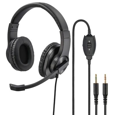 Hama PC Office Over-Ear Stereo Headset HS-P300, Mikrofon, 2m Kabel, 3,5mm Klinke