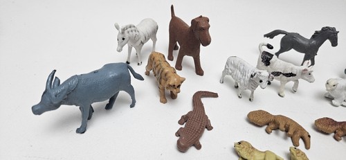 Lot of 90+ Mini Plastic Farm Zoo Animals - Pigs, Horses, Tigers, Cows, Rabbits - Picture 2 of 16