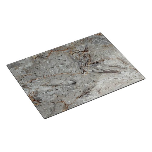 Marble Effect Glass Worktop Saver Cutting Board Non-Slip Large Chopping Kitchen - Picture 3 of 5