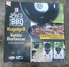Wand­lungs­fä­hi­ger Kugel­grill mit Klapp-Deckel von Let`s BBQ, Kohlegrill,