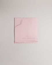 Image of Ted Baker Pink Magnolia Scarf for Women | Ted Baker London | Pale Pink | Shersha