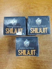 3 Pk YetiEnergy 100% Pure Shilajit Fulvic Acid 85+ Trace Minerals Exp. 10/28 E9C