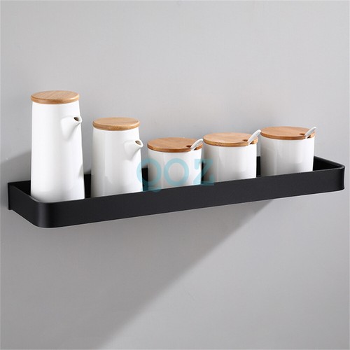 50cm Bathroom Shelves Kitchen Wall Shelf Shower Rectangle Storage Rack - Picture 5 of 11