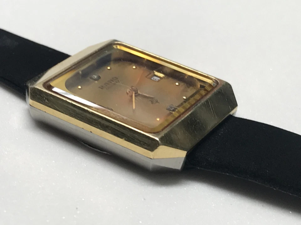 Reloj Rado Vintage Damas Años 70 Cuarzo Fecha 7 Joyas Estuche DORADO Funcionando Perfecto Foto 2 de 4