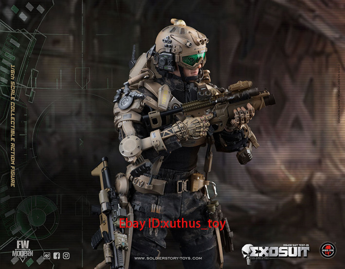 ミリタリー Soldier Story EXOSUIT EXO Skeleton Armor Soldier Story 1/18 SSE001 EXO-Skeleton Armor Suit XO-01 - GunDamit