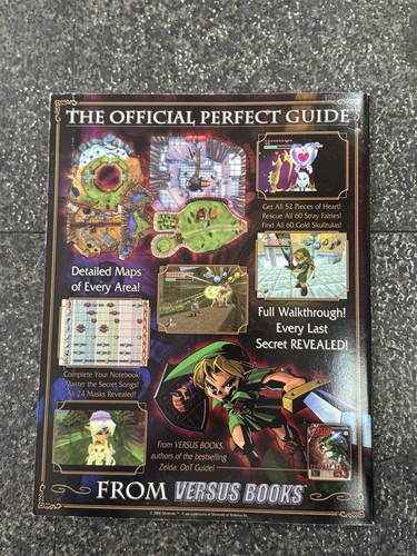 Legend of Zelda Majora's Mask Versus Books Official Perfect Guide Inc Poster - Picture 3 of 5