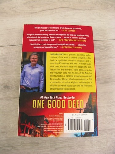 One Good Deed David Baldacci 2019 TPB 1st Ed. Mystery Thriller Crime Suspense - Picture 5 of 12