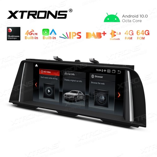 AUTORADIO ANDROID 10 STEREO AUTO BMW SERIE 5 F10 F11 2013-2016 CARPLAY WIFI NBT - Foto 7 di 11