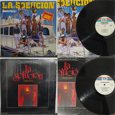 Orquesta La Solucion Lote x 2 Lps - Buena Pesca , Una Canita Mas , Orig Records