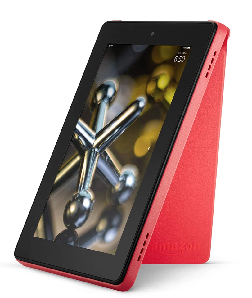 Fire HD7 Red Cayenne Standing Protective Cover Fits 4th Generation - Image 2 of 4