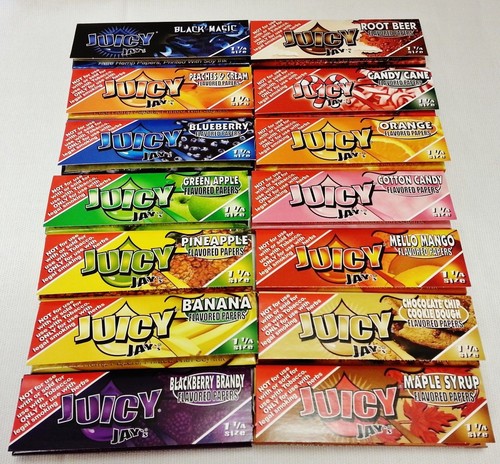 Pick 32 JUICY JAY'S 1 1/4 Packs 36 Flavors to Choose From With Free Shipping - Picture 3 of 4
