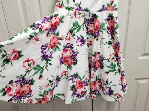 Vestido para mujer Grace Karin sin mangas ajustado y acampanado línea A floral boda té talla XL - Imagen 4 de 9