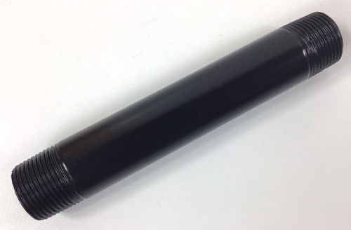 6" Down Rod Satin Black Powder Coat 3/4" Iron Pipe Antique Ceiling Fan Part