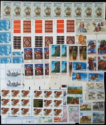U.S. POSTAGE DISCOUNT LOT, FACE VALUE $100, .05 to .44 CENT STAMPS (lot 100E) - Picture 2 of 3