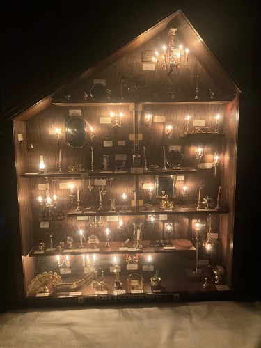 Clare Bell Brass Store Counter Wooden Display Case Dollhouse Accessories Rare - Photo 15/18