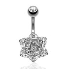 Stylish Navel Belly Ring Rhinestone Button Bar Barbell Body Piercing Jewelry