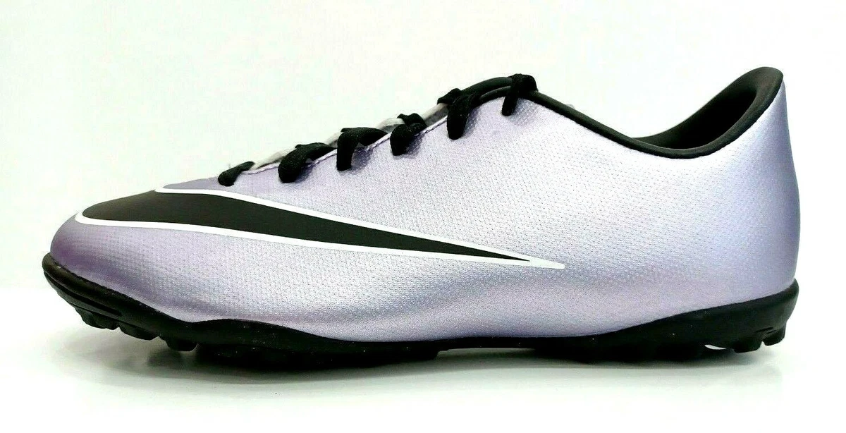 esponja Al frente Anuncio NIKE JR MERCURIAL VICTORY V TURF - LILAC/BLACK (651641-580) | eBay