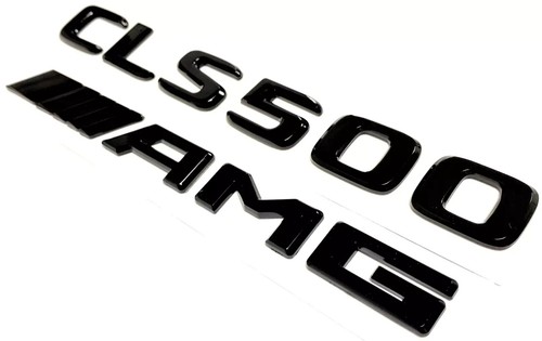Schwarzer CLS500 + AMG Ersatz für Mercedes Heckkurbel Abzeichen Aufkleber - Bild 2 von 3