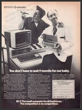 Sperry Univac BC/7 Computer 1970s Print Advertisement 1979