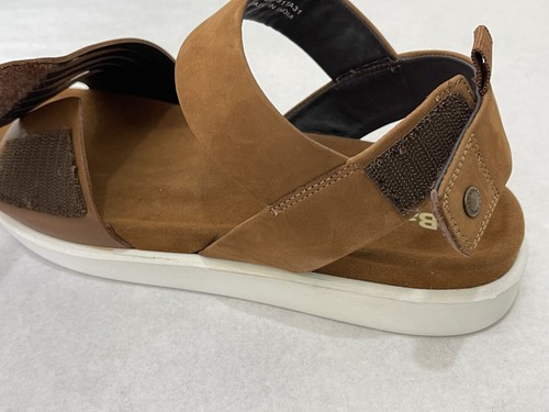 BARBOUR Chiara Cognac Brown Nubuck Sandals - RRP £69.95 - Afbeelding 4 van 8