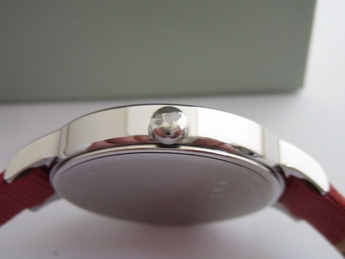 RADLEY WATCH LADIES ORMOND BLAZER RY2395 STAINLESS STEEL RED LEATHER DATE BNIB - Picture 4 of 10