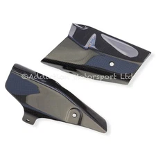 Ducati Panigale V2 Cafe Racer Front Carbon Exhaust Header Pipe Heat Shield Gloss