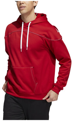 Adidas Men's Stadium Aeroready Fleece Pullover Hoodie   Team Power Red