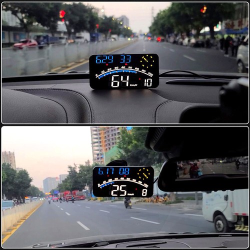 Car Digital Speedometer Head Up Display GPS HUD HD LED Overspeed Warning #t$5 - Picture 12 of 12