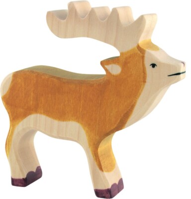 Holztiger 80088 Deer 14 Cm Wooden Figures Series Wild Animals