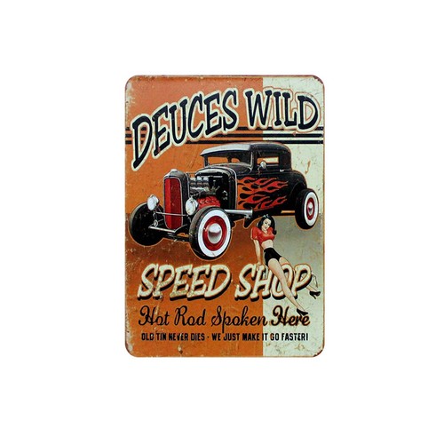 Vintage Car Metal Tin Signs Plaque Wall Plates Club Pub Home Art Customize Decor - Picture 20 of 82