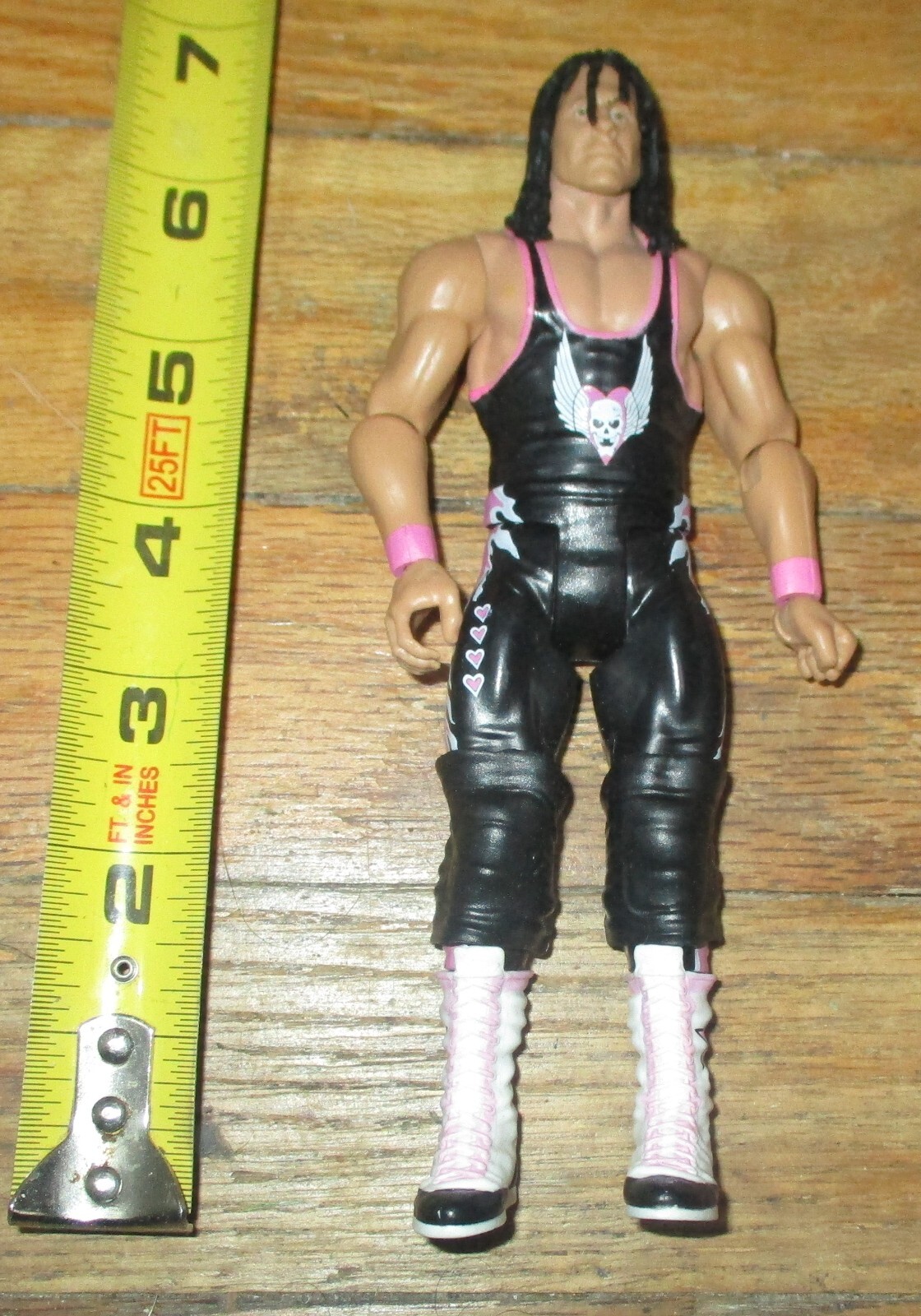 WWF WWE Mattel Bret Hitman Hart Hall Champions Basic Wrestling Figure Stampede