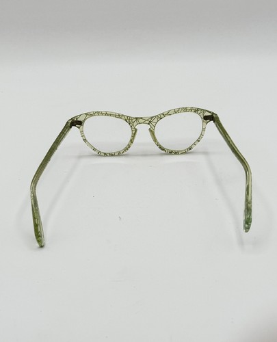 Vintage Gold Flecked Cateye Retro 1950s Eyeglasses Halloween Costume Wear - Picture 4 of 5