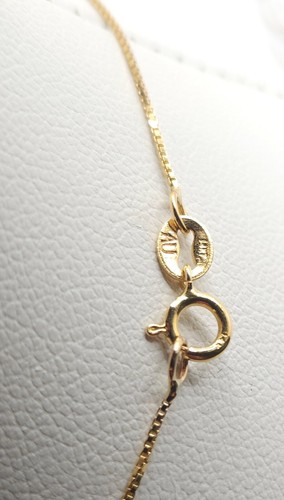 14K Yellow Gold Alternating Bar & Bead Pendant Necklace - RL123 - Picture 6 of 7