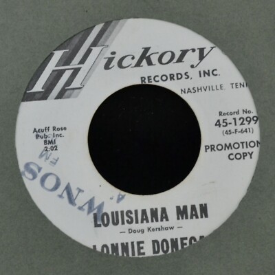 Lonnie Donegan Hickory DJ 1299 Louisiana Man and Lovey Told Me Goodbye