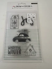 Snow and Cocoa Clear stamp set by Crate Paper 