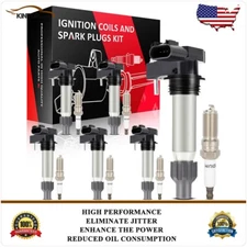 6 Ignition Coil & Spark Plug Kit For Buick Enclave 3.6L for LaCrosse 3.0L 3.6L