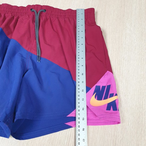 Nike Shorts Mens Large Red Blue Sports Swim Lined Drawstring Holiday Summer - 第 11/13 張圖片